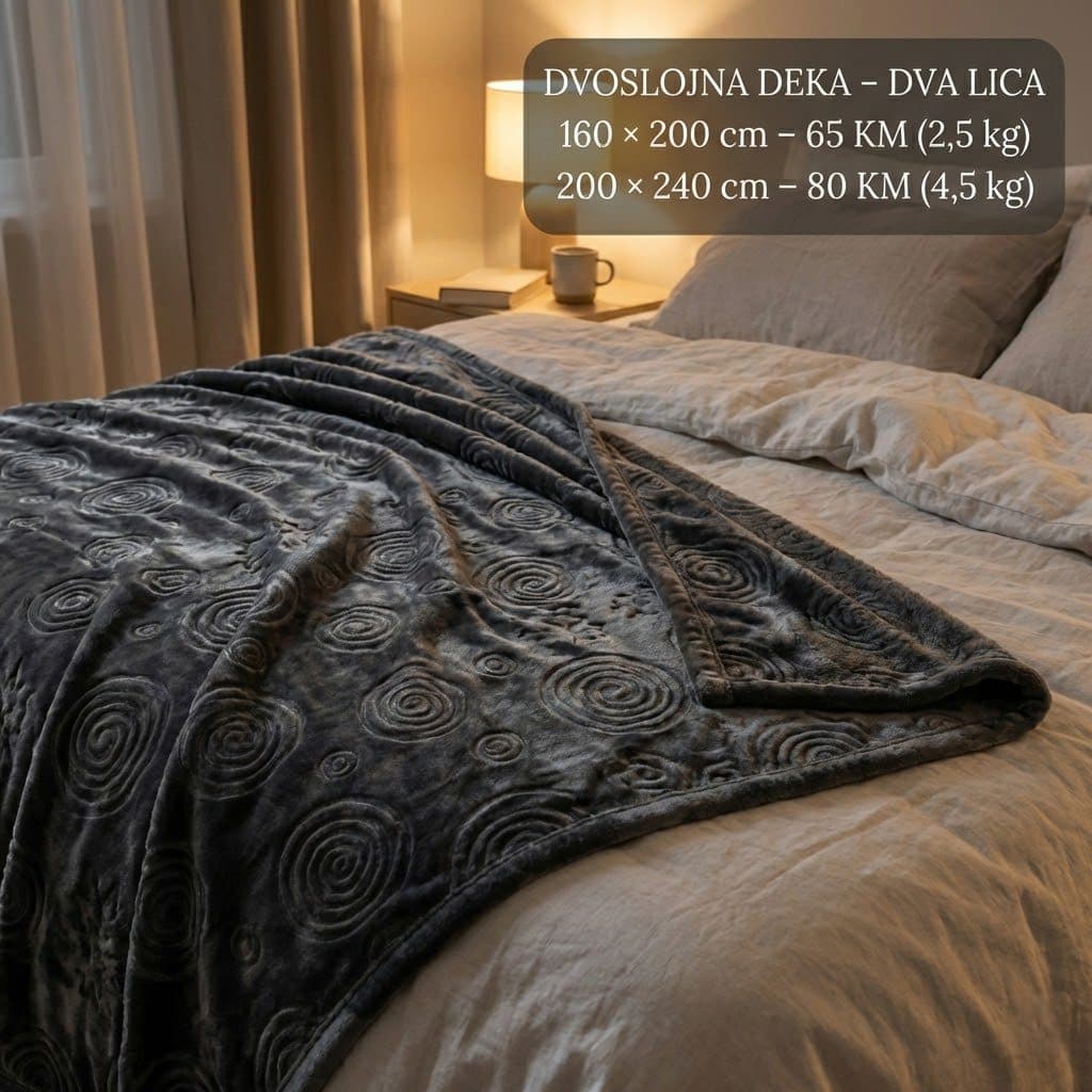 Premium dvoslojna deka – teška, topla i izuzetno mekana