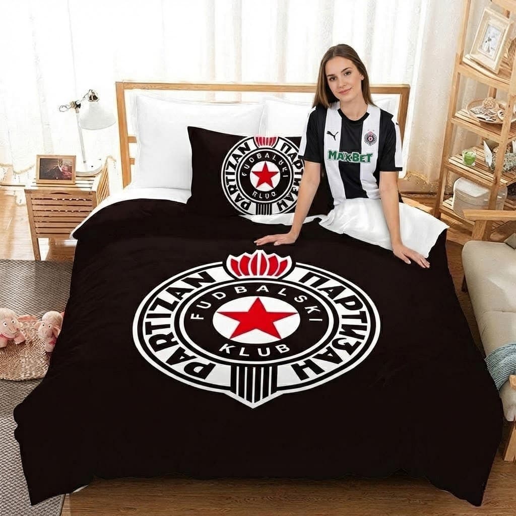 Jednokrevetna posteljina za navijače – 100% pamuk (Željezničar, Sarajevo, Dinamo, Partizan)