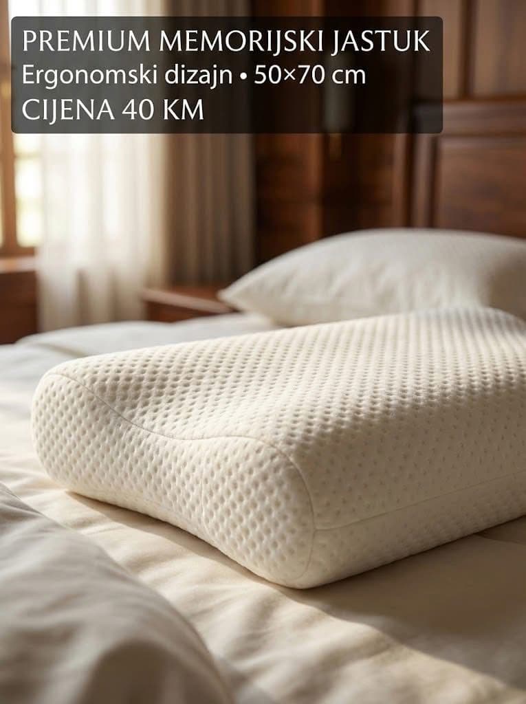 PREMIUM MEMORY ERGONOMSKI JASTUK – 50x70 cm